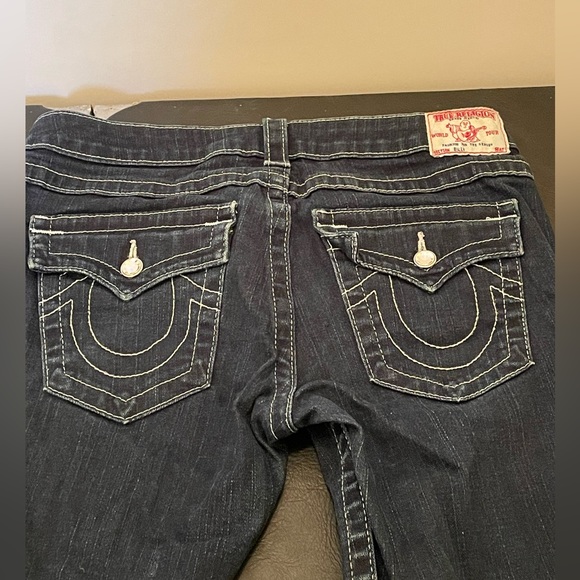 True Religion Skinny Jeans  #112790 Size 29, Swarovski Crystals, USA 99% Cotton - Picture 7 of 12